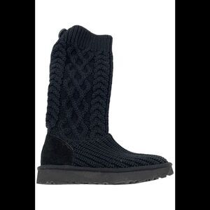 UGG Cardi Womens Cable Knit Comfort Knee-High Boots - Medium
